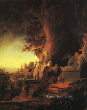  Rembrandt Obras - Cristo resucitado apareciendo a María Magdalena Rembrandt